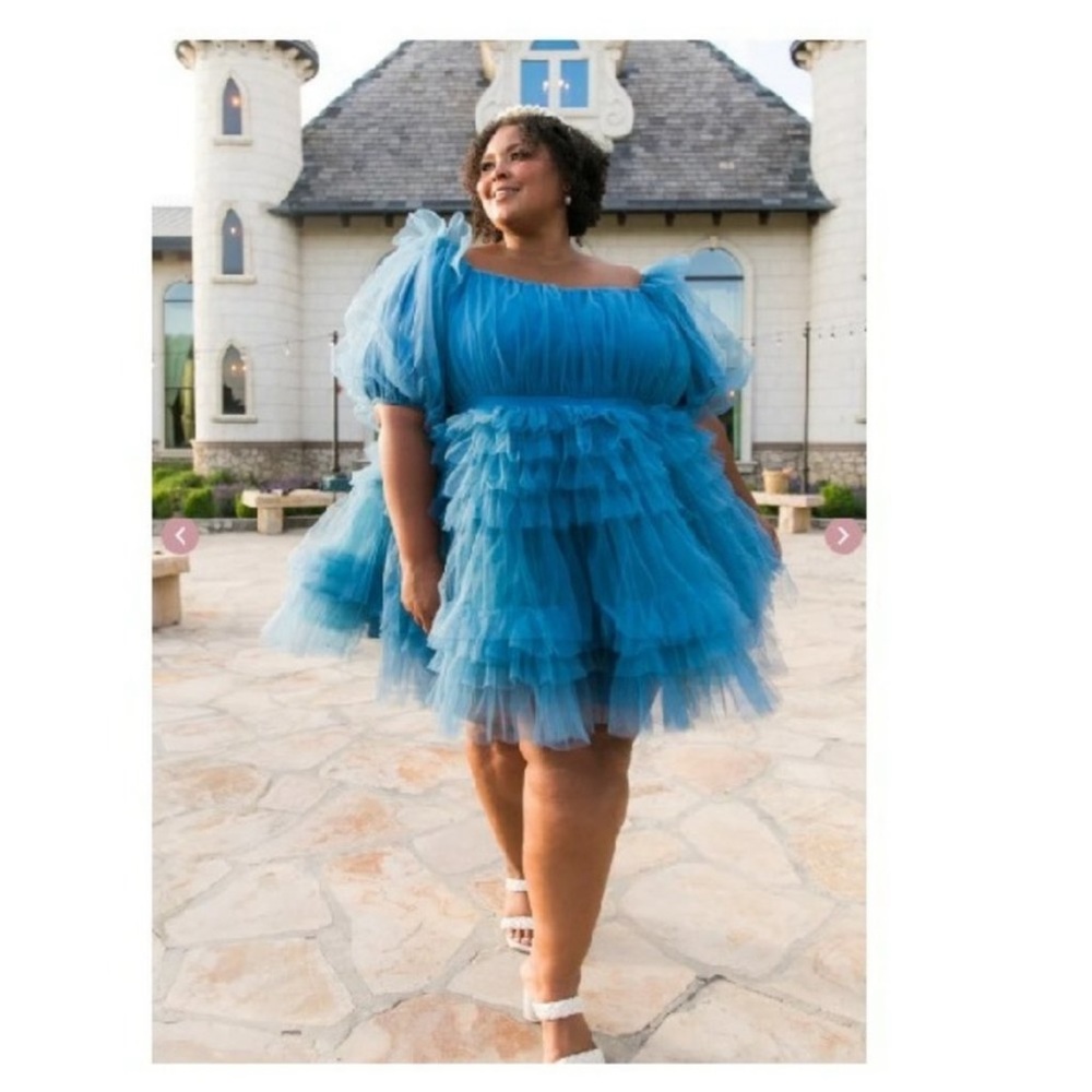 Ivy City Co Blue Pixie Tulle Dress Sz 3X